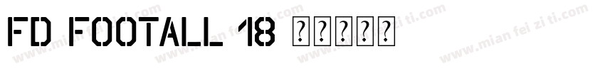 FD-footall 18字体转换